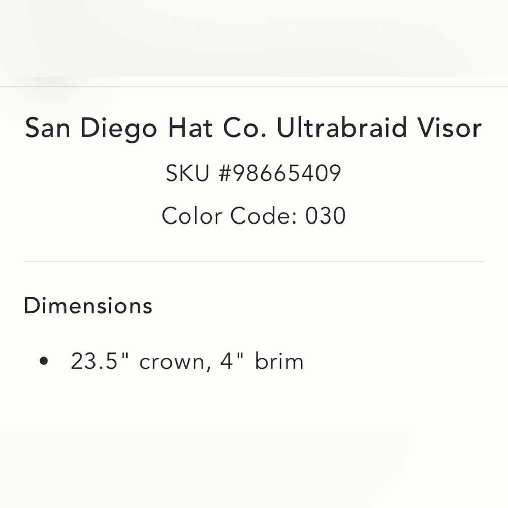 Anthropologie San Diego Hat Co. Ultrabraid Visor - Picture 14 of 14
